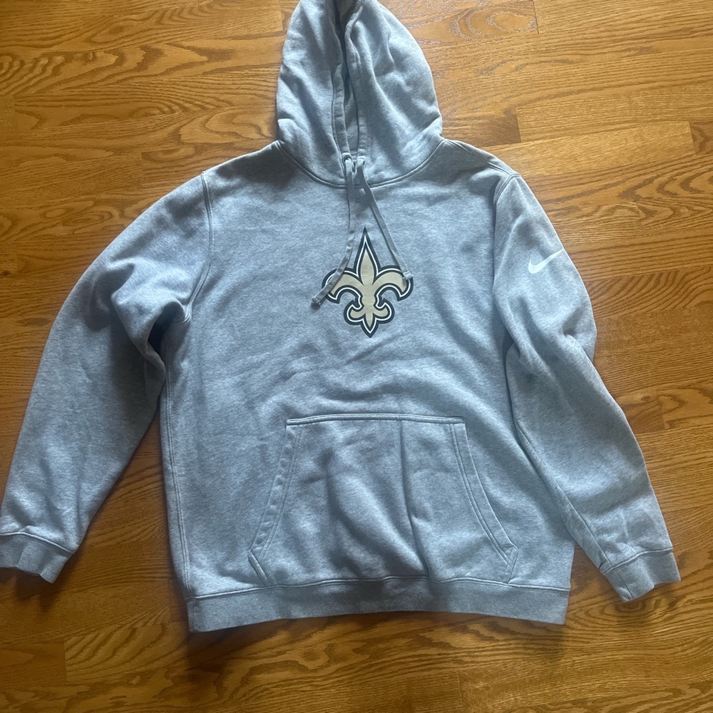 Nike Gray Men's Hoodie with Logo